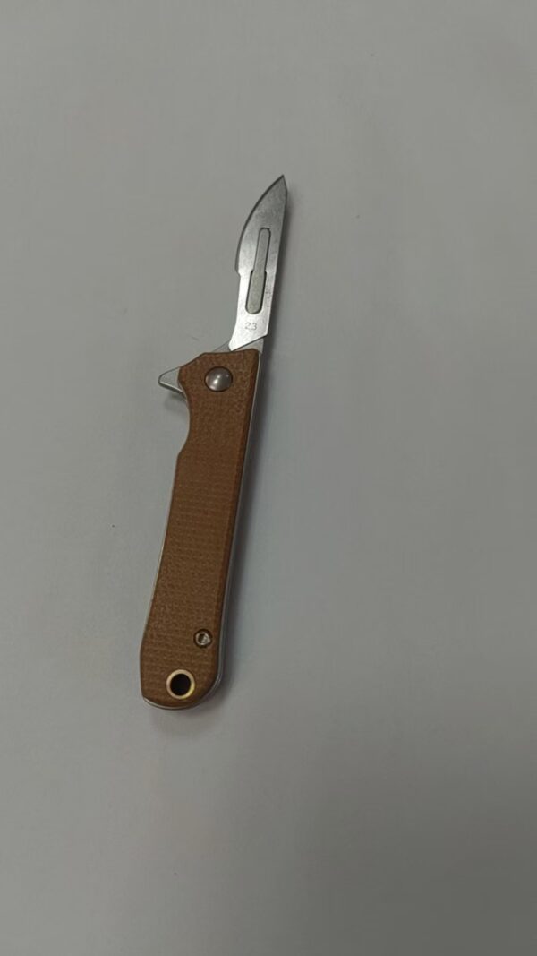Factory Stainless Steel Folding Knife Portable Outdoor Protective Pendant Express Letter Opener High-end Portable Knife